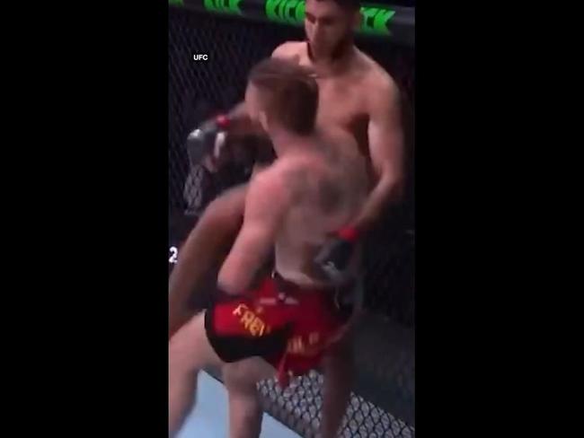 UFC star executes one of the nastiest knockouts ever