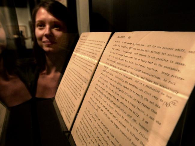 National treasure ... the letter is held by The National Library of Australia in Canberra.