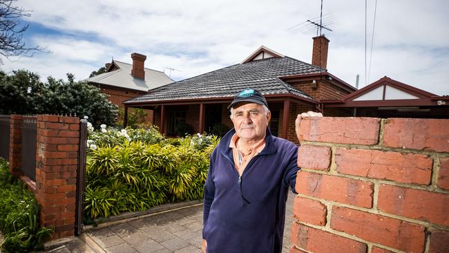 Jervois Ave resident George Czerwinski has called on the government to be upfront with residents about the future of their properties. Picture: Tom Huntley