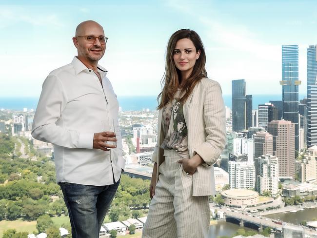 MELBOURNE, AUSTRALIA - NCA NewsWire Photos FEBRUARY 15, 2024 : Billionaire investor Alex Waislitz and Shelley Hod Moyal, CEO of Israeli-focused VC firm iAngels. Picture: NCA NewsWire / Ian Currie