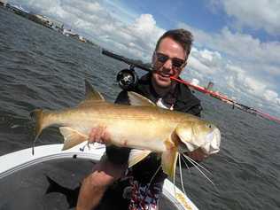 Ashley Masters with a quality Brisbane River threadfin.