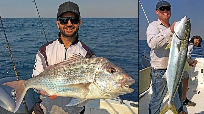 WHAT A CATCH: Kristian Markovic from Burpengary boated this snapper while on a Cougar One charter to North Reef. Picture: www.fishingnoosa.com.au