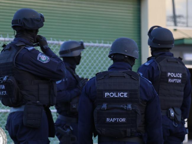 Police at the Padstow site. Picture: NSW Police