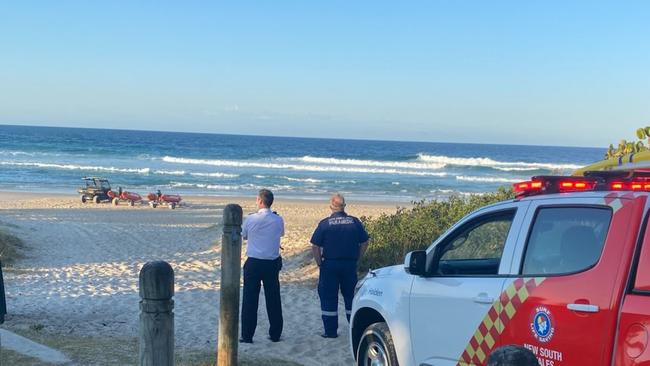 Emergency services have searched Fingal Headlands offshore after reports of two swimmers in distress.