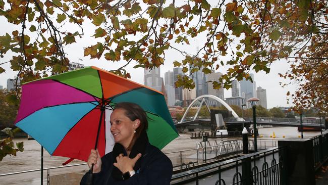 Melbourne has shivered through a chilly May morning. Picture: David Crosling