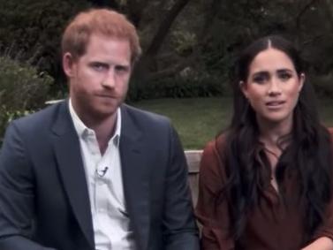 Screen grabs -  Prince Harry and Meghan Markle are facing criticism after urging Americans to register to vote in the upcoming US election during a televised Time 100 special.  Credit: Time