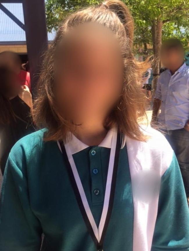 Jessica* at the age when the abuse started. Her face has been blurred to protect her identity. Photo: Supplied