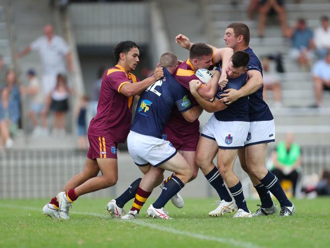 Action from the Men's Country Championships grand final. Picture: Sue Graham