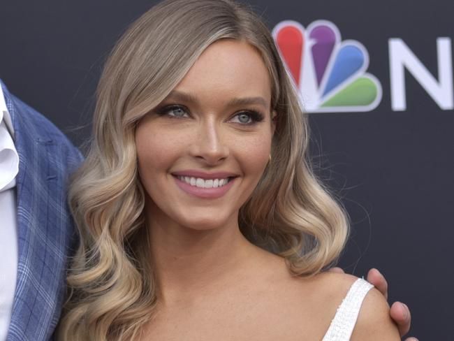 Rob Gronkowski, left, and Camille Kostek arrive at the Billboard Music Awards on Wednesday, May 1, 2019, at the MGM Grand Garden Arena in Las Vegas. (Photo by Richard Shotwell/Invision/AP)