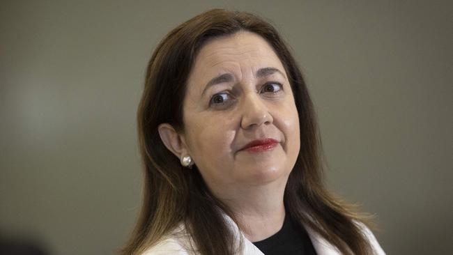 Premier Annastacia Palaszczuk has threatened tougher restrictions along the Queensland and NSW border. Picture: Sarah Marshall