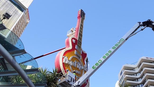 The guitar was recently removed. Photo by Richard Gosling