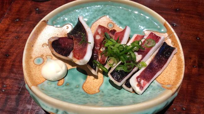 Grilled squid at Tuno Izakaya.