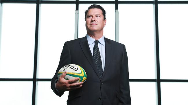 Rugby Australia chairman Hamish McLennan has hired a cost cutter. Picture: John Feder