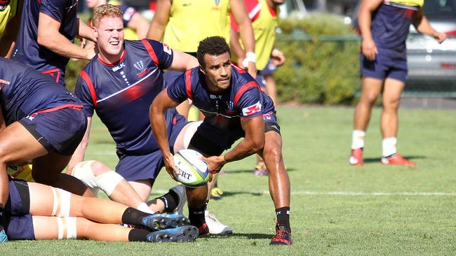 Will Genia at training with Melbourne Rebels. Picture: Chris Gottaas