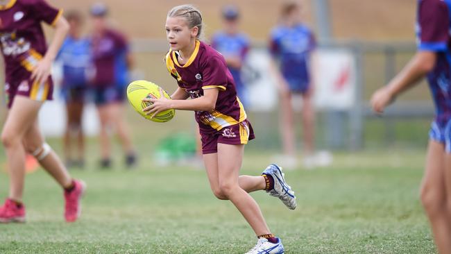 Rockhampton touch star Charli Hardy has had a year to remember, capped by her inclusion in the Queensland primary schools merit team. Photo: Touch Football Australia