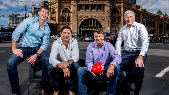 Garry Lyon and Paul Roos will join Jonathan Brown and Gerard Healy on Fox Footy’s On The Couch. Picture: Tim Carrafa