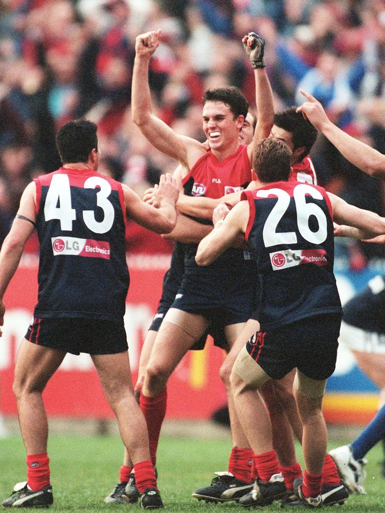 Cameron Bruce had a huge say in the comeback 2000 qualifying final win over Carltons. Picture: Norm Oorloff