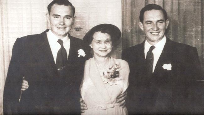 Jack and Bob with their mum Dorothy.