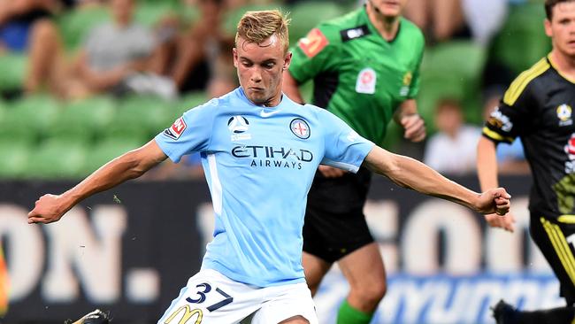 Melbourne City’s Nathaniel Atkinson won’t feature at the Olympics should the Olyroos qualify.