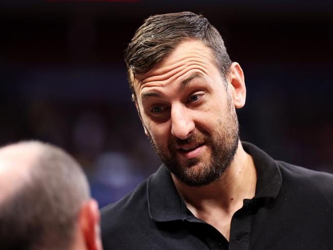 Andrew Bogut did not like the comments Bullets coach Justin Schueller made about departing star Nathan Sobey. Picture: Getty Images