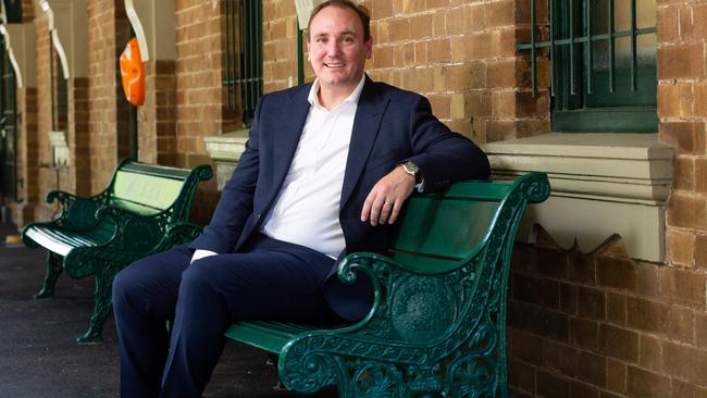 Christopher Bennetts at Wahroonga train station. Picture: Jordan Shields