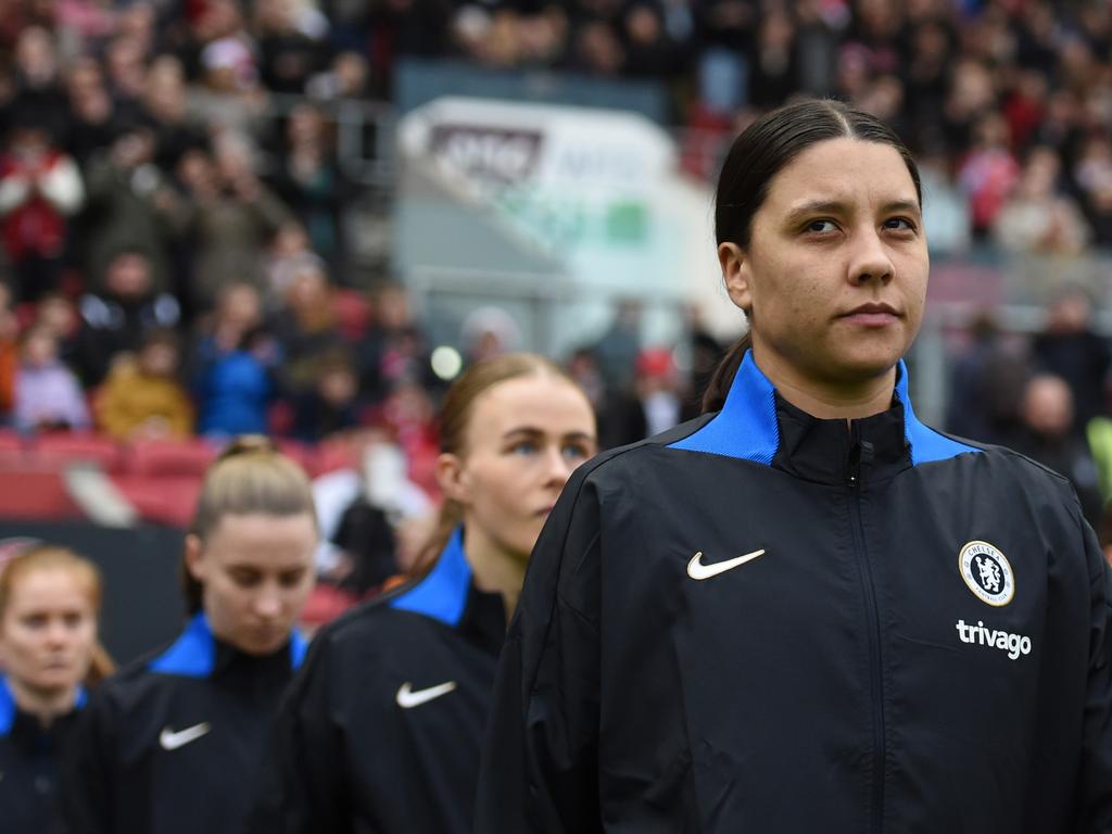 Sam Kerr’s Premier League club, Chelsea, have condemned the homophobic attacks. Picture: Getty