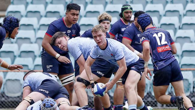 Waratah's Darcy Standfield with the ball. U