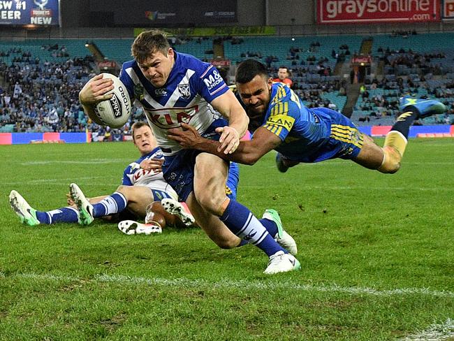 Brett Morris wants to prolong his NRL career with the Bulldogs. Picture: AAP