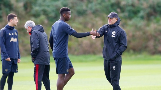 Paul Pogba greeted club staff and teammates, but not Jose Mourinho