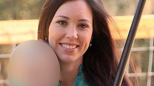 Supplied Editorial Jamie Gilt, 31, a poster girl for gun ownership was shot in the back by her four-year-old son