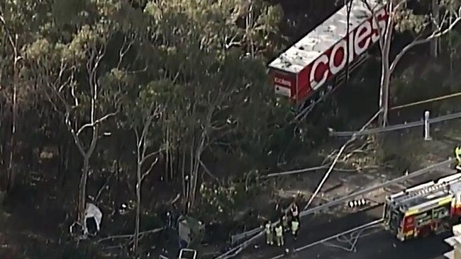 The scene shortly after the horror crash (Channel 9)