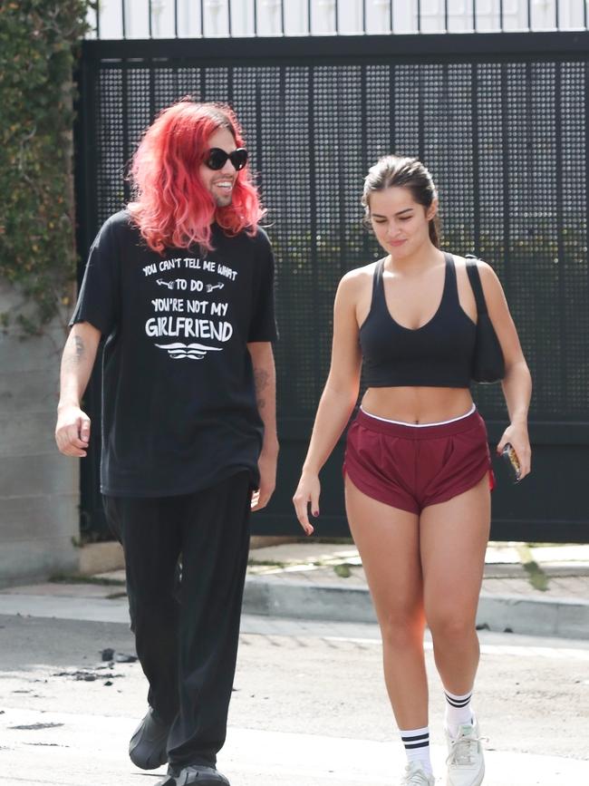 She left the gym class with boyfriend Omer Fedi. Picture: RMLA/Backgrid