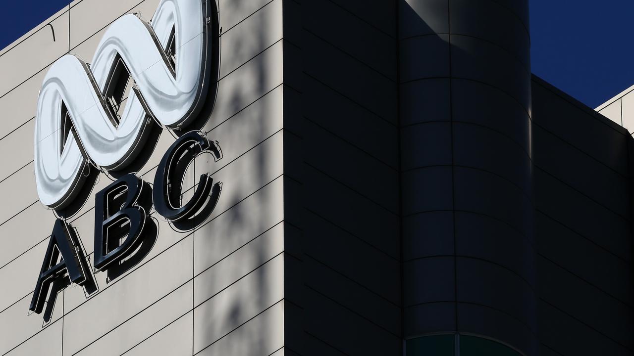 The ABC logo on its building in Ultimo, Sydney. Picture: Danny Casey/AAP