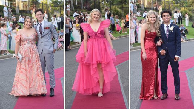 Students from Heights College and their partners step out in style at the 2023 formal.