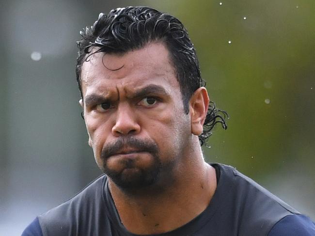 Kurtley Beale of the Wallabies is seen during training at the InterContinental Sanctuary Cove on the Gold Coast, Tuesday, September 4, 2018. The Australian Wallabies are facing the South African Springboks on Saturday night at Suncorp Stadium in Brisbane. (AAP Image/Darren England) NO ARCHIVING