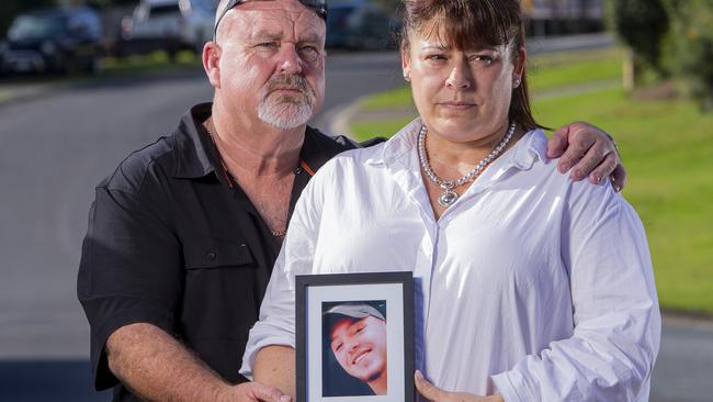 Jack’s parents Brett and Belinda Beasley. Picture: Jerad Williams