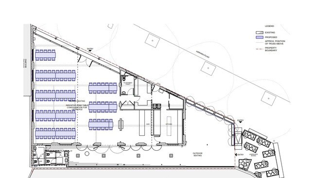 A development plan for the new function centre.