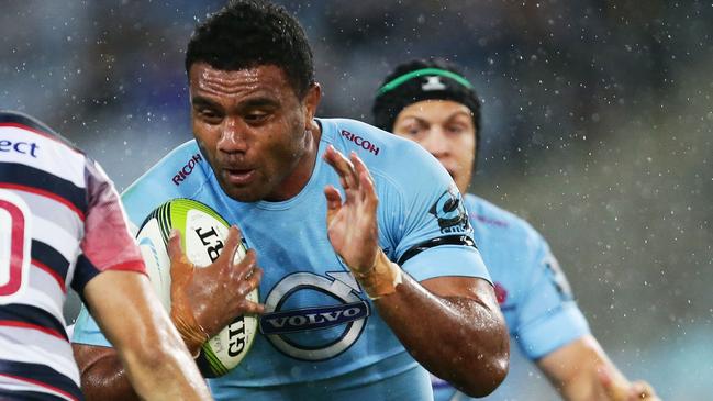 SYDNEY, AUSTRALIA - APRIL 25: Wycliff Palu of the Waratahs takes on the defence during the round 11 Super Rugby match between the Waratahs and the Rebels at ANZ Stadium on April 25, 2015 in Sydney, Australia. (Photo by Matt King/Getty Images)