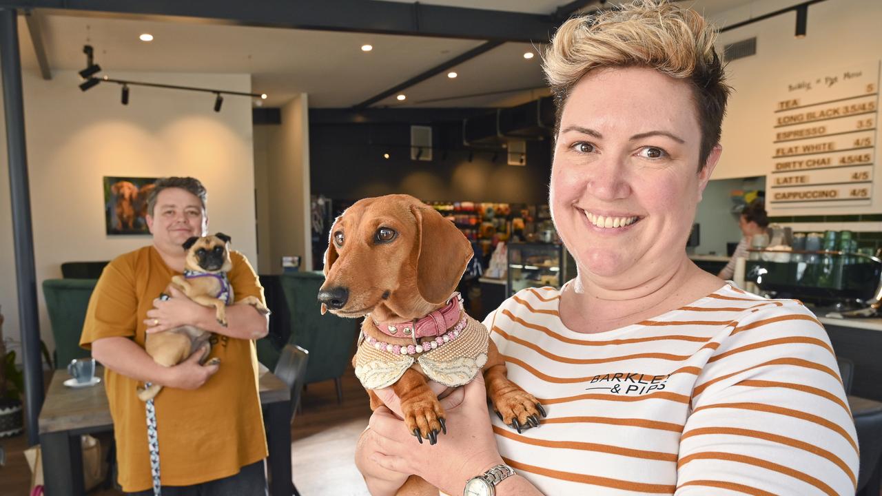 Bernie and Lisa Garrity of Barkley and Pips in Bundamba. Pictured with Maggie and Vivienne Dorothy. Picture: Cordell Richardson