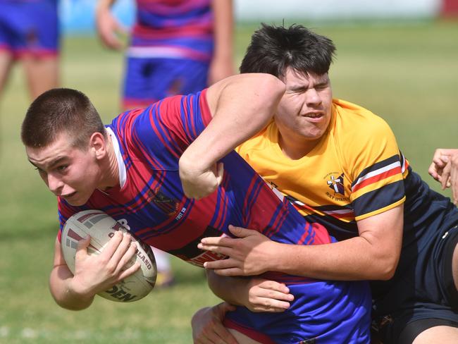 Aaron Payne Cup at Jack Manski Oval. Holy Spirit against St Augustine College. Saints' Cooper Meares. Picture: Evan Morgan