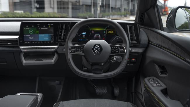 Inside the Renault Megane E-Tech. Picture: Supplied