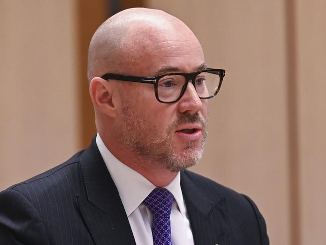 CANBERRA, AUSTRALIA, NewsWire Photos. OCTOBER 12, 2023: Former PwC boss Luke Sayers fronts a Senate inquiry into consultancy services at Parliament House in Canberra. Picture: NCA NewsWire / Martin Ollman