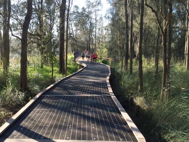 A section of the The Narrabeen Lagoon Trail between South and Middle creeks. Picture: Supplied