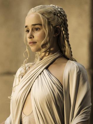 The role that made her name ... Clarke as Daenerys Targaryen. Picture: HBO