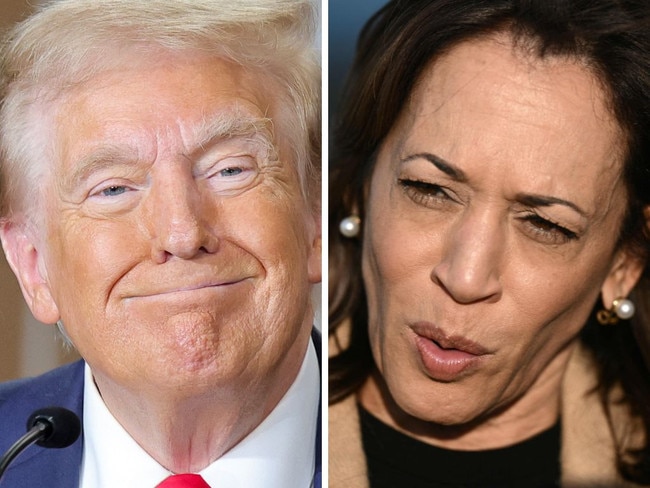 Donald Trump and Kamala Harris. Picture: AFP