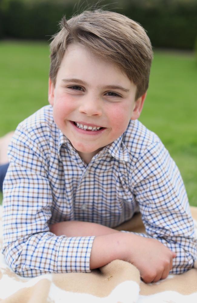 A new photo of Prince Louis was released this week in celebration of his sixth birthday. The palace clarified that the photo had not been edited in any way. Picture: The Prince and Princess of Wales/Kensington Palace/PA