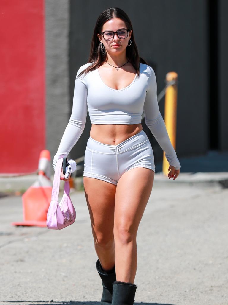 The 21-year-old was on her way to a pilates class. Picture: affinitypicture/Backgrid