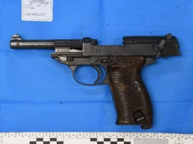 The .38 self-loading pistol found by police. Photo: NSW Police