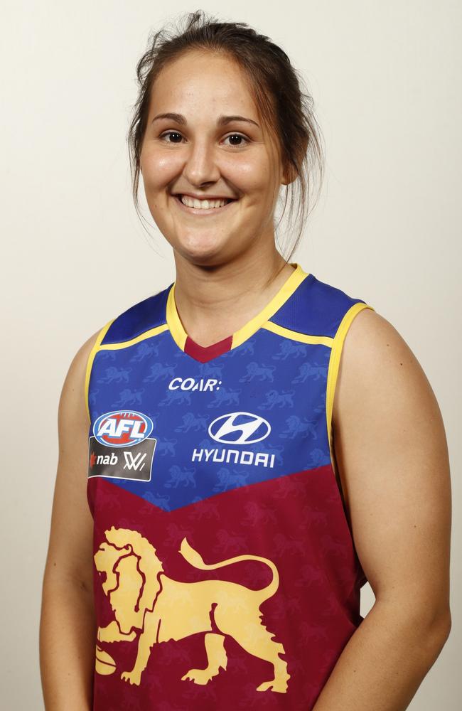 Breanna Koenen of the Brisbane Lions poses during the AFL Womens league Headshot session at the Melbourne Cricket Ground in Melbourne, Australia on November 11, 2016. (Photo by Adam Trafford/AFL Media)