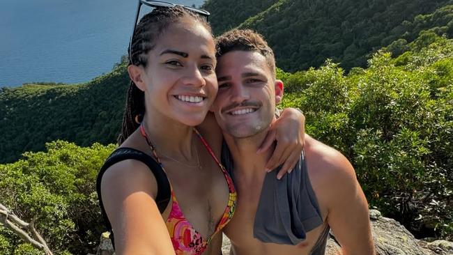 Nathan Cleary and Mary Fowler post from there holiday to the Whitsundays recently Picture Instagram